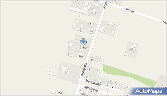 Stoczek, Kolejowa, 10b, mapa Stoczek