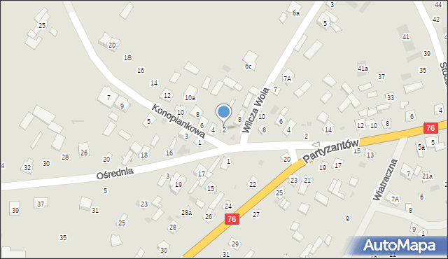 Stoczek Łukowski, Konopiankowa, 2, mapa Stoczek Łukowski