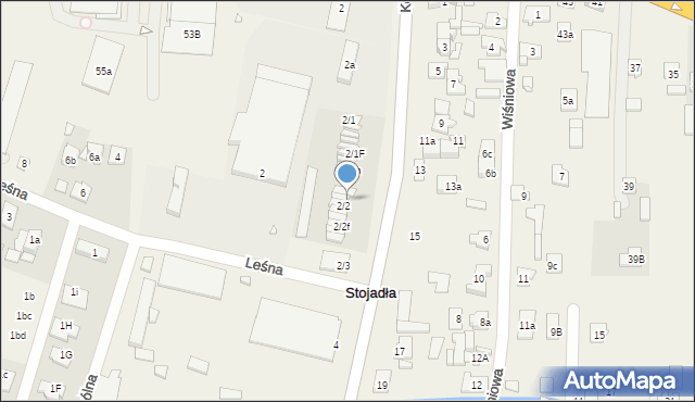Stojadła, Kołbielska, 2/2b, mapa Stojadła