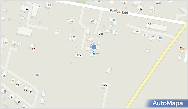 Stopnica, Kościuszki Tadeusza, gen., 26, mapa Stopnica