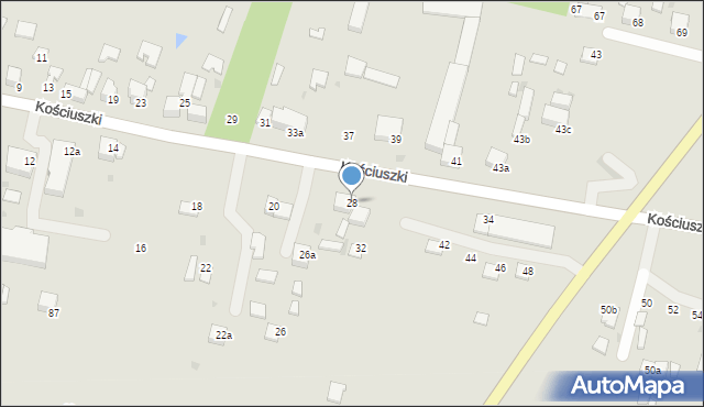 Stopnica, Kościuszki Tadeusza, gen., 28, mapa Stopnica