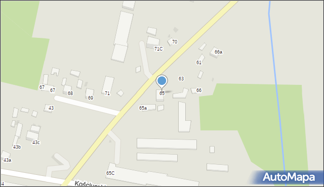 Stopnica, Kościuszki Tadeusza, gen., 65, mapa Stopnica