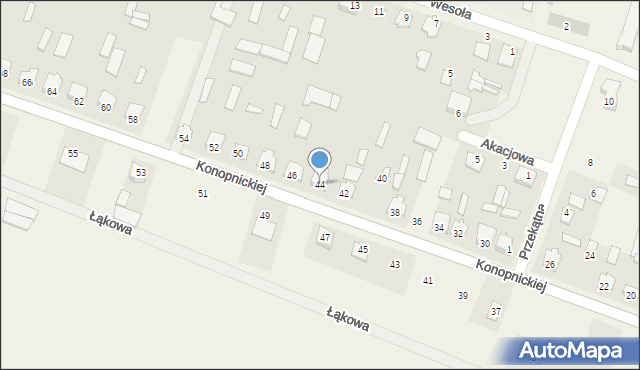 Strabla, Konopnickiej Marii, 44, mapa Strabla