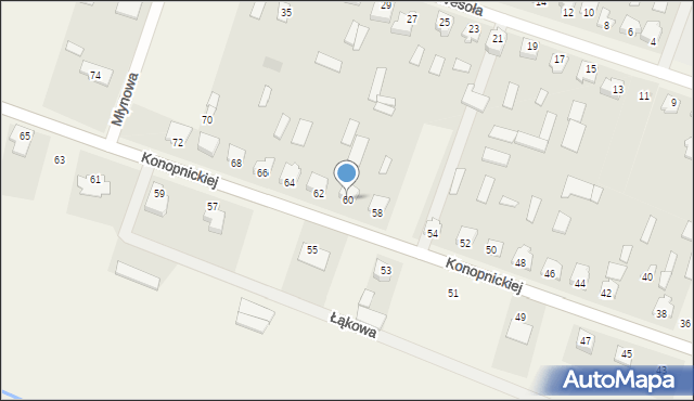 Strabla, Konopnickiej Marii, 60, mapa Strabla