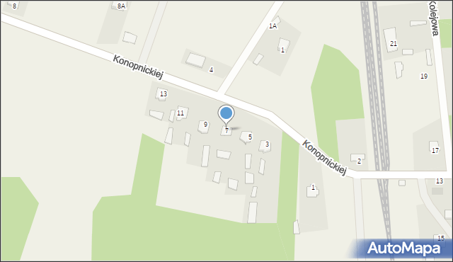 Strabla, Konopnickiej Marii, 7, mapa Strabla