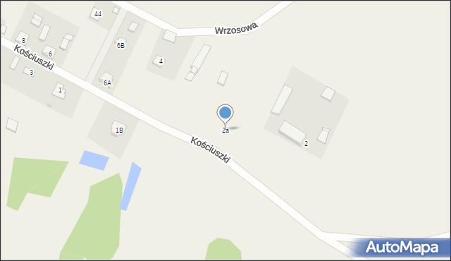 Straduny, Kościuszki Tadeusza, gen., 2a, mapa Straduny