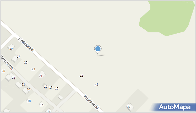 Straduny, Kościuszki Tadeusza, gen., 44a, mapa Straduny