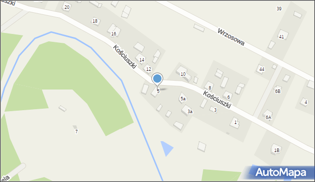 Straduny, Kościuszki Tadeusza, gen., 5, mapa Straduny