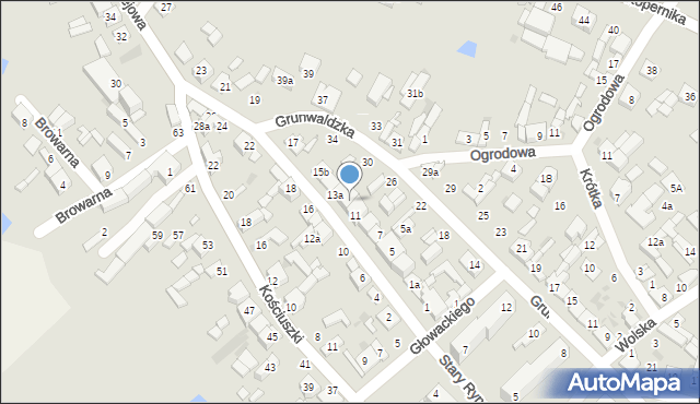 Stryków, Kolejowa, 13, mapa Stryków