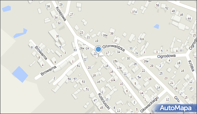 Stryków, Kolejowa, 22A, mapa Stryków