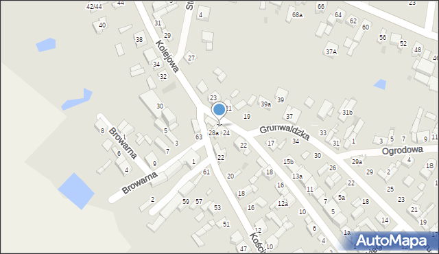 Stryków, Kolejowa, 26, mapa Stryków