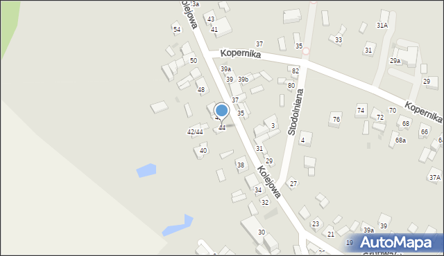 Stryków, Kolejowa, 44, mapa Stryków