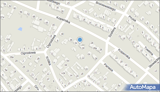Stryków, Kopernika Mikołaja, 32, mapa Stryków