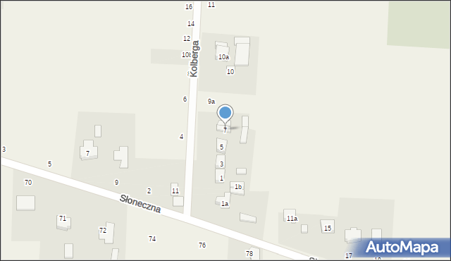 Strzałków, Kolberga, 7, mapa Strzałków