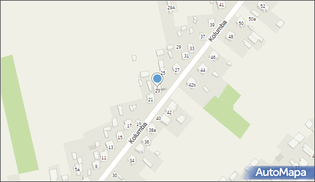 Strzałków, Kolumba, 23, mapa Strzałków