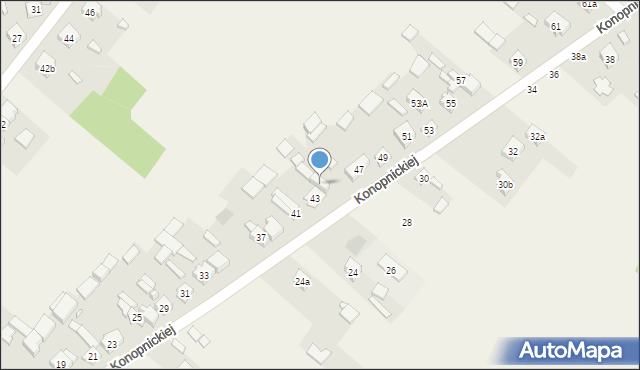 Strzałków, Konopnickiej Marii, 45, mapa Strzałków