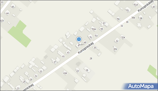 Strzałków, Konopnickiej Marii, 47, mapa Strzałków