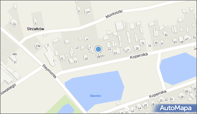 Strzałków, Kopernika Mikołaja, 19, mapa Strzałków