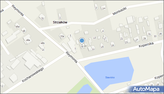 Strzałków, Kopernika Mikołaja, 5, mapa Strzałków