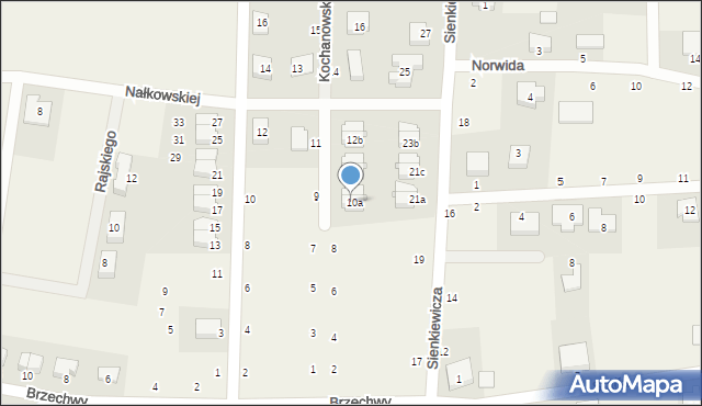 Strzebielino, Kochanowskiego Jana, 10a, mapa Strzebielino