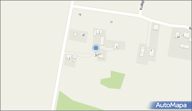 Strzebiń, Kołłątaja Hugo, 1b, mapa Strzebiń