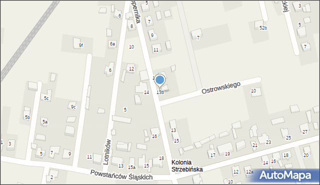 Strzebiń, Kopernika Mikołaja, 13b, mapa Strzebiń