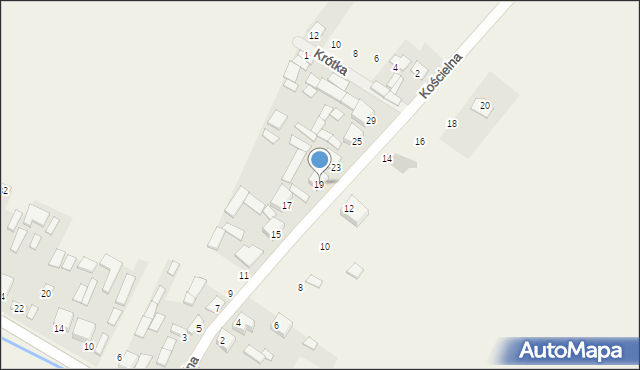 Strzegom, Kościelna, 19, mapa Strzegom