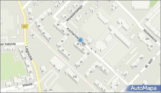 Strzegom, Kochanowskiego Jana, 33, mapa Strzegom