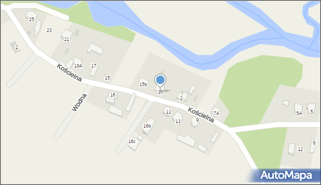 Strzegowo, Kościelna, 10, mapa Strzegowo