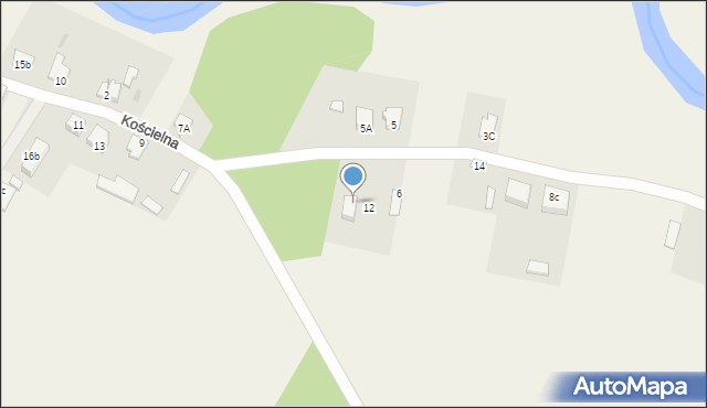 Strzegowo, Kościelna, 13B, mapa Strzegowo
