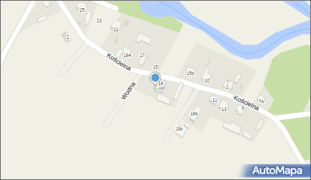 Strzegowo, Kościelna, 16e, mapa Strzegowo