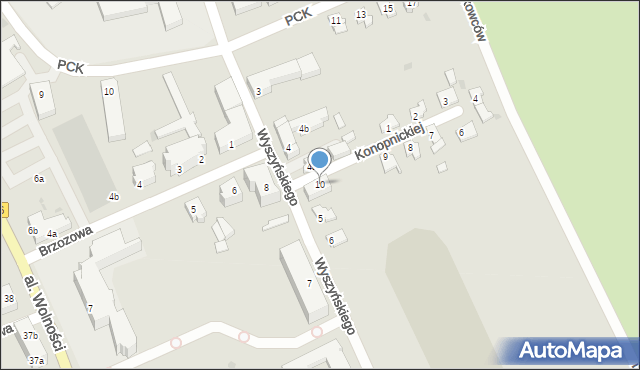 Strzelce Krajeńskie, Konopnickiej Marii, 10, mapa Strzelce Krajeńskie