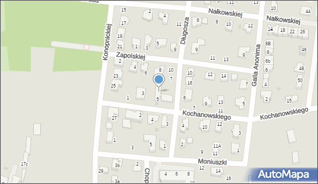 Strzelin, Kochanowskiego Jana, 5b, mapa Strzelin