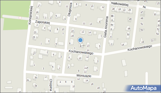 Strzelin, Kochanowskiego Jana, 9, mapa Strzelin