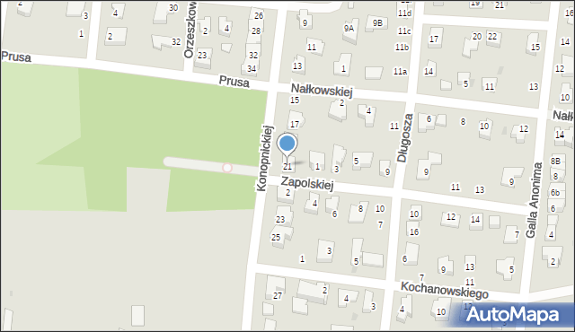 Strzelin, Konopnickiej Marii, 21, mapa Strzelin