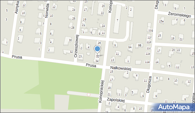 Strzelin, Konopnickiej Marii, 32, mapa Strzelin