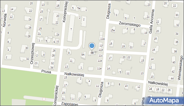 Strzelin, Konopnickiej Marii, 9B, mapa Strzelin