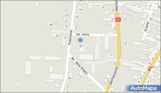Strzelno, Kościuszki Tadeusza, gen., 10, mapa Strzelno