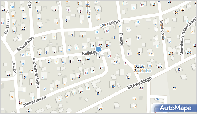 Strzyżów, Kołłątaja Hugo, 14, mapa Strzyżów