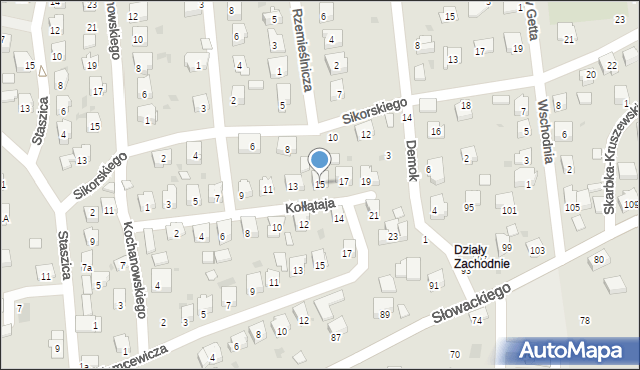 Strzyżów, Kołłątaja Hugo, 15, mapa Strzyżów