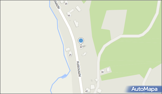 Strzyżów, Kościuszki Tadeusza, gen., 44a, mapa Strzyżów