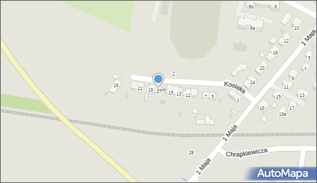 Strzyżów, Kosiaka Józefa, 17, mapa Strzyżów