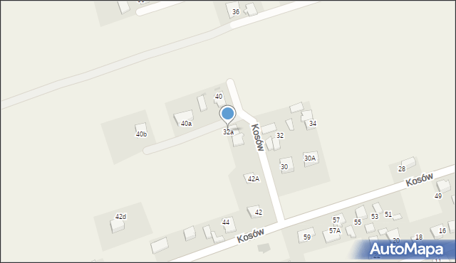 Studzienice, Kosów, 32a, mapa Studzienice