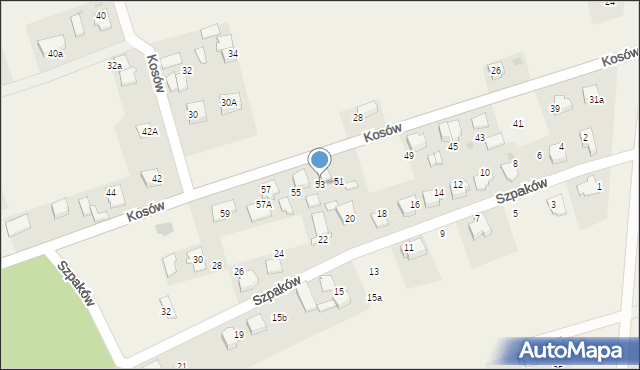 Studzienice, Kosów, 53, mapa Studzienice