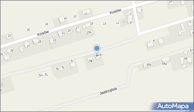 Studzienice, Kosów, 5F, mapa Studzienice