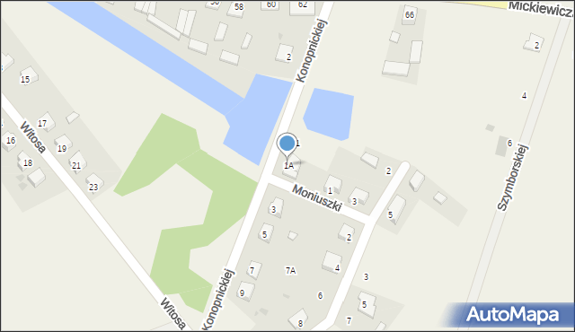 Stupsk, Konopnickiej Marii, 1A, mapa Stupsk