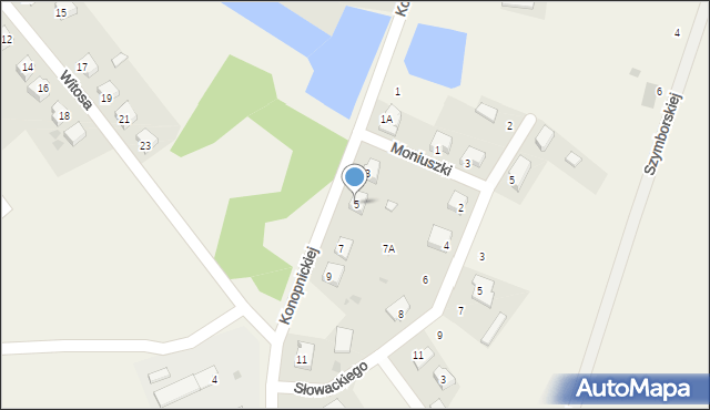 Stupsk, Konopnickiej Marii, 5, mapa Stupsk