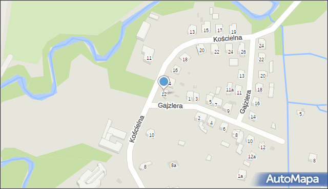 Suchedniów, Kościelna, 12, mapa Suchedniów
