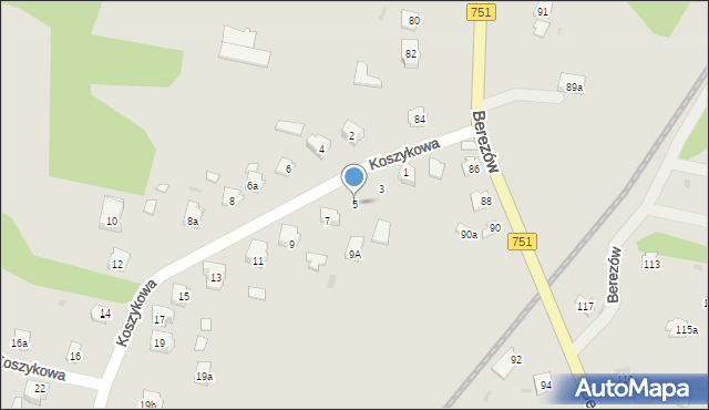 Suchedniów, Koszykowa, 5, mapa Suchedniów