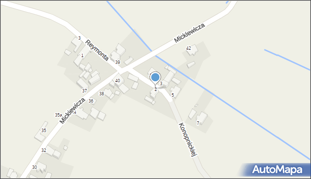 Suchodaniec, Konopnickiej Marii, 2, mapa Suchodaniec